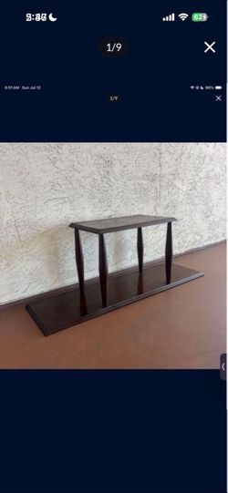 One Solid Wood Display Table