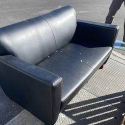 black sofa