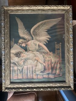 Antique Print - Guardian Angel