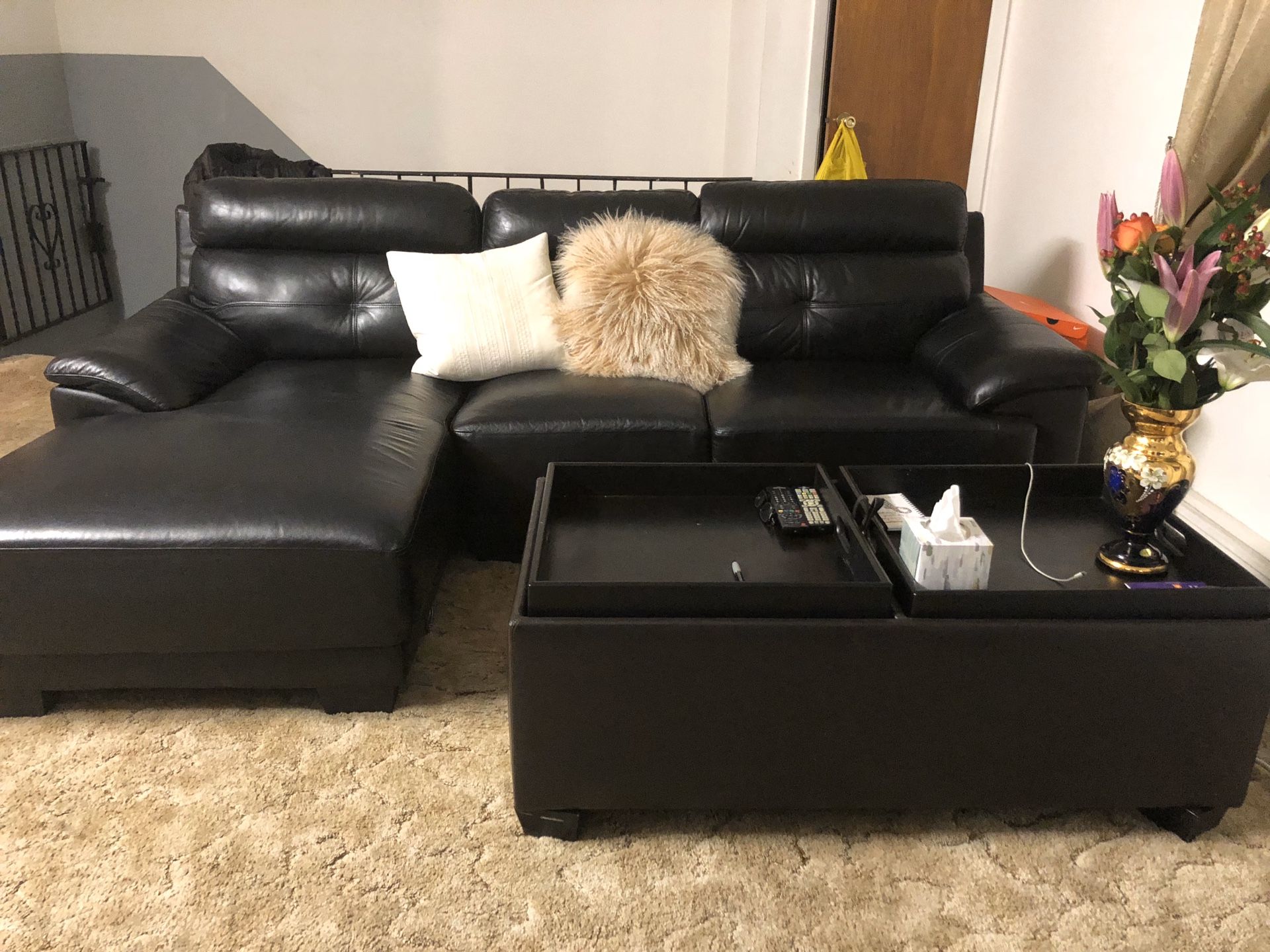 Couch and coffee table