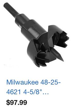 Milwaukee 4-5/8” wood bit