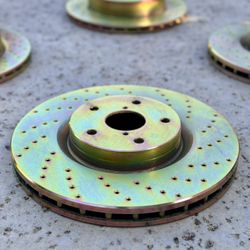 2015 Subaru STI Crossed Drilled Brake Rotors