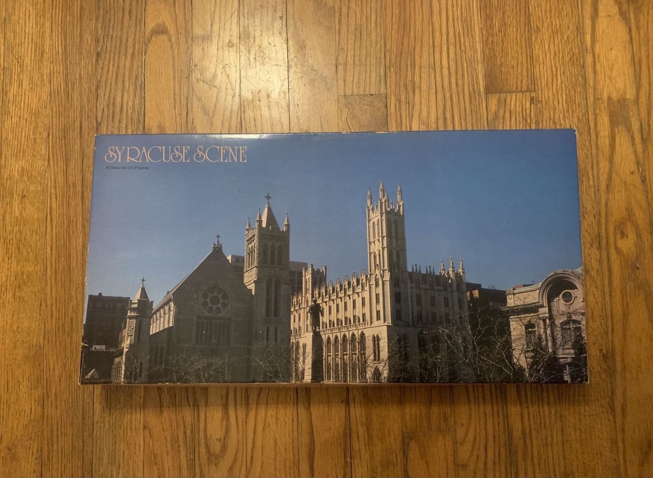 Vintage 1980s Syracuse Themed Monopoly Board Game