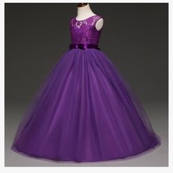 Girls Purple Gown