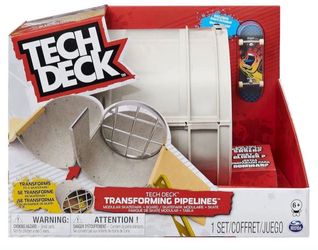 Tech Deck  - Action Figures Transforming Pipelines, Modular Skatepark Playset