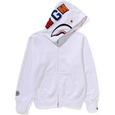 White Bape zip up 