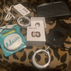 Apple Accessory Power Earbud Headphone Solar Battery Smart Ring Bundle