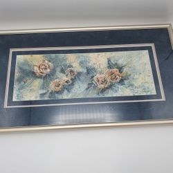 S. Gallagher Flowers 1987 Framed
