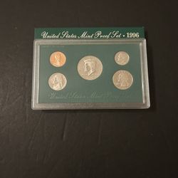 Coins - 1996S Brilliant UnCirculated Proof Set in Original Mint Packaging – Total 5 Coins For $11