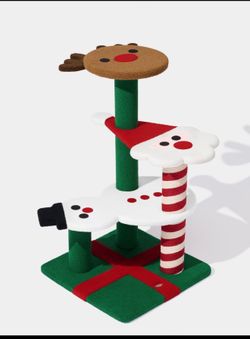 🎄 VETRESKA Christmas Cat Tree – 38.6” Multi-Level Cat Tower