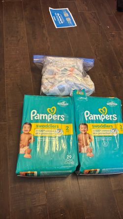 Pampers Swaddlers Size 2 Diapers Bundle