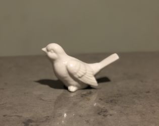 Vintage Porcelain White Bird
