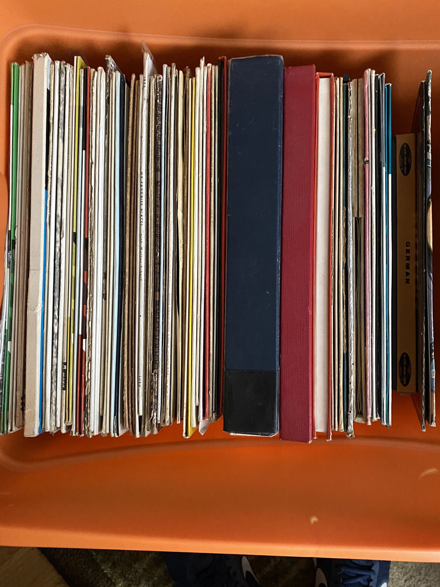 A Giant Tub of Vinyl Records