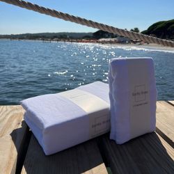 New Linen Bedding Set in White (Size Queen)