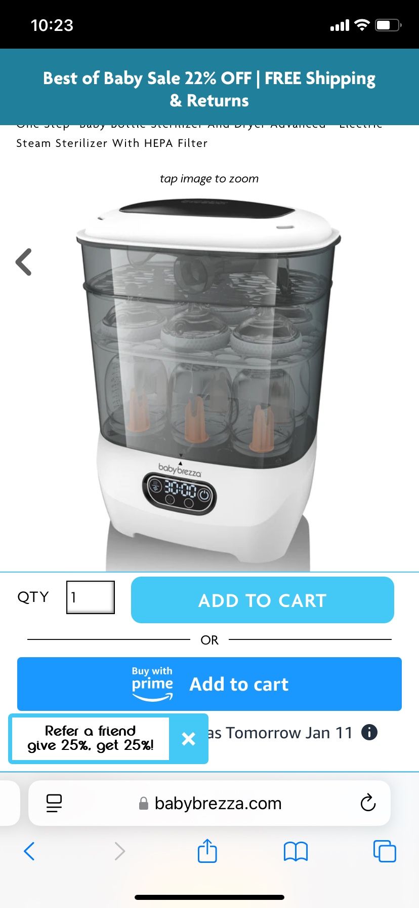 Babybrezza Sterilizer