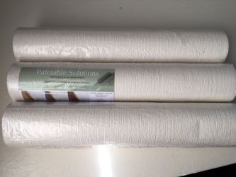 Wallpaper - paintable, textured, 3 rolls
