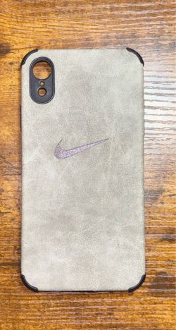 iPhone XR Gray suede effect phone case 🔥🔥🔥✅✅