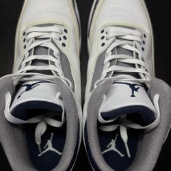2022 Jordan 3 Midnight Navy Size 12