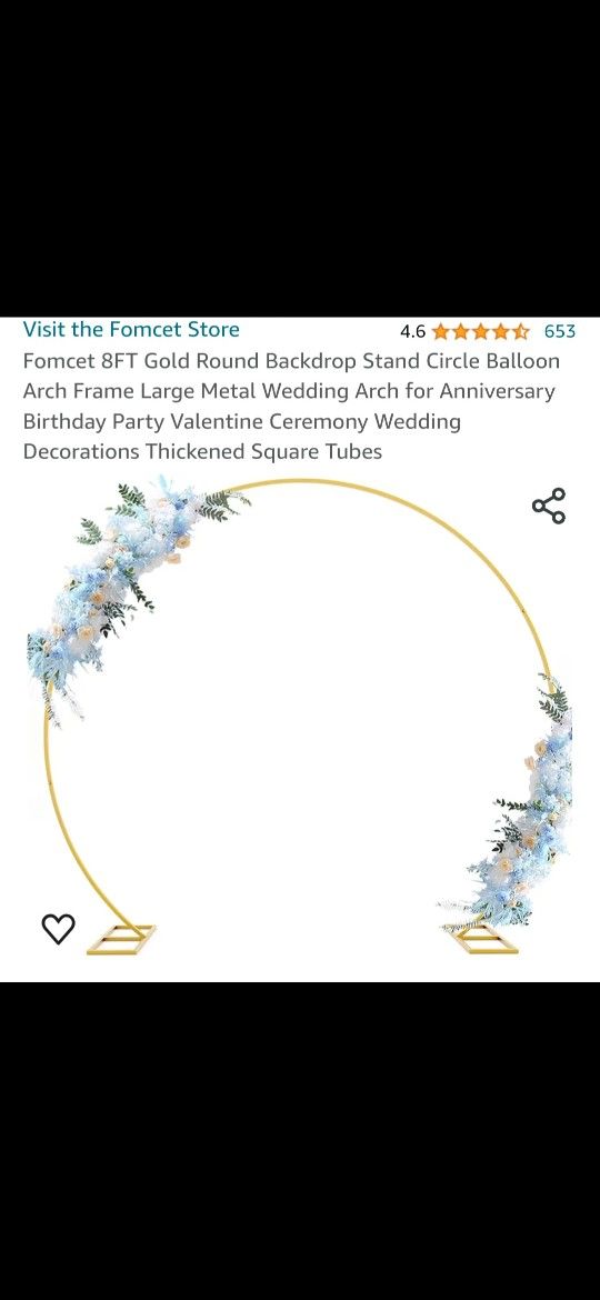 Like new Gold Wedding Arch