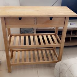 FOR SALE – Solid Wood Kitchen Island / Console Table with Storage
