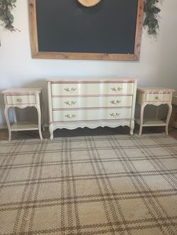 French Provincial Dresser and Nightstand Set
