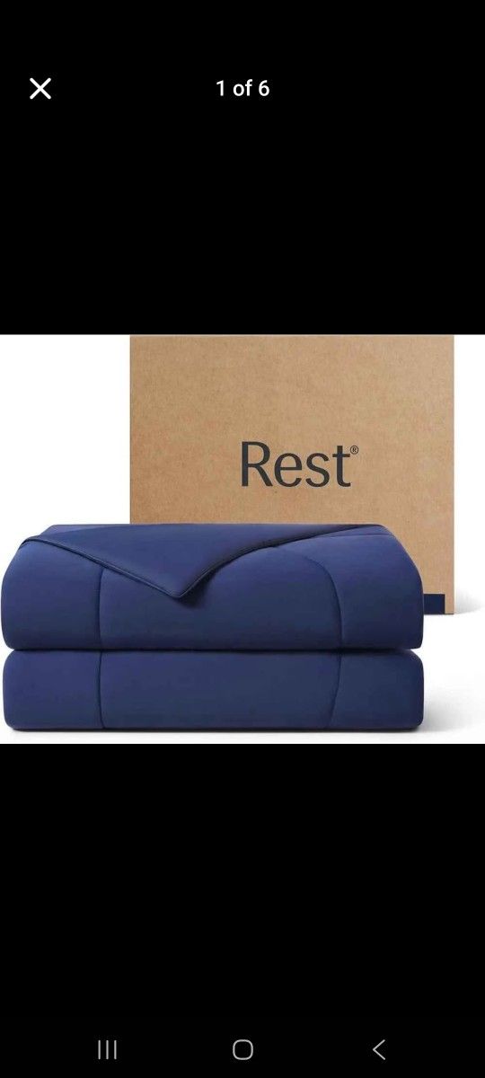 Rest Comforter, Full/Queen, Blanket for Hot Sleepers, All Season Bedding pet friendly