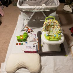 Baby, Bed, Gear, Toys, Etc,( See All Pic)