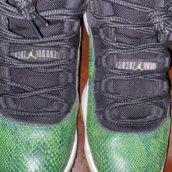 Jordan 11 Retro Green Snakeskin 