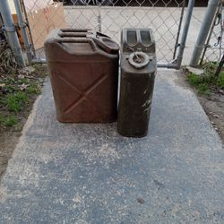 Vintage Metal Military Gas Can