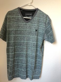 Zoo York shirt mens size large grey gray light blue