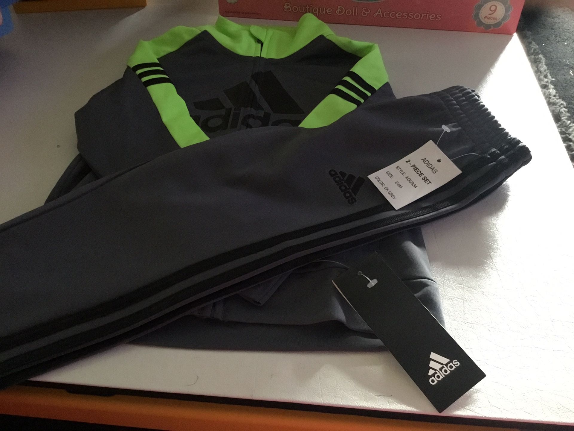 Adidas Toddler 24 M 2 Pc Outfit New With Tags