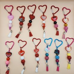 ❤️ Handmade Beaded Heart Keychains ❤️ (PICK UP ONLY NE 93306)