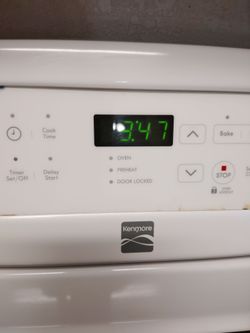 Kenmore electric stove white