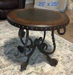 2 End tables 25” x 25”