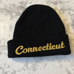 Connecticut Ribbed knit beanie hat for Men, Women, Unisex.