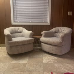 Matching swivel chairs