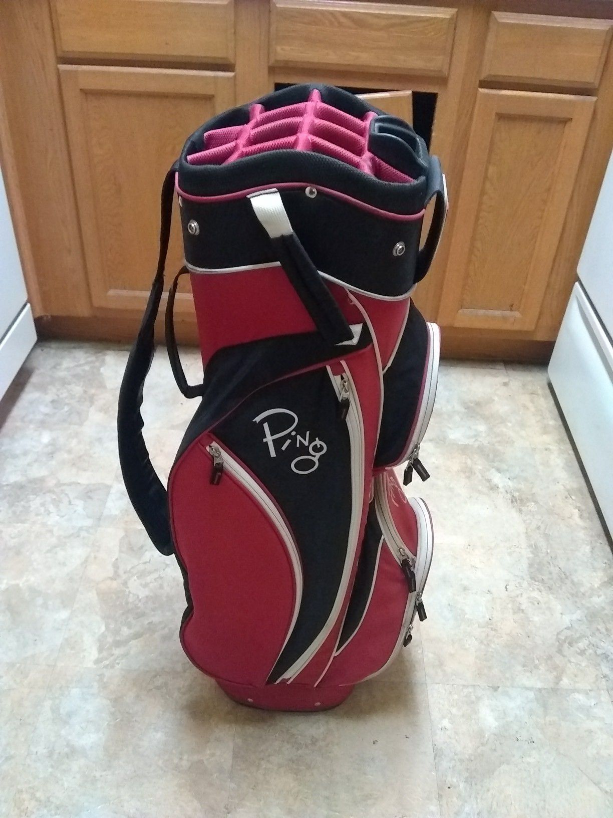 Golf Bag! Golf Clubs! Women's Ping 14 Slot Cart Bag!
