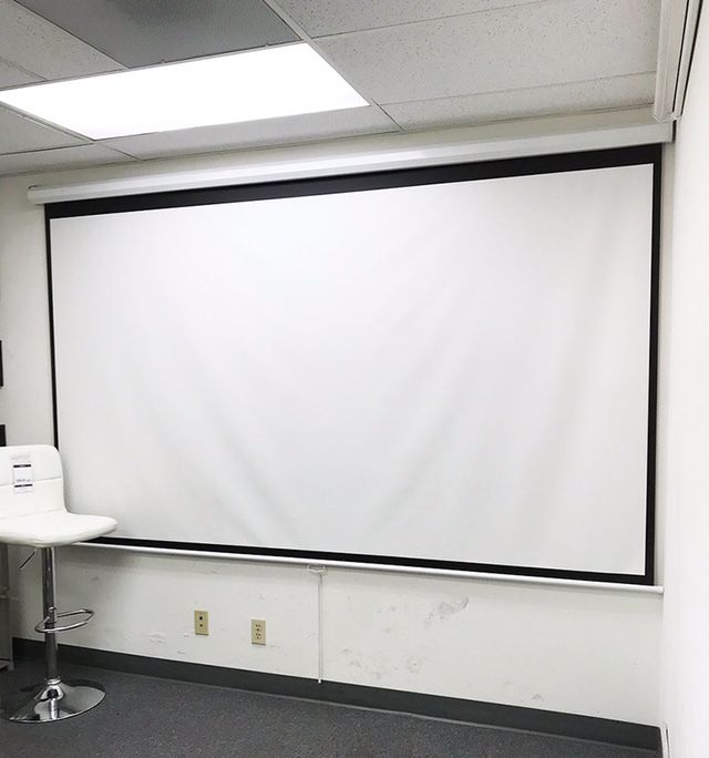 (NEW) $75 Manual Pull Down 120” Projector Screen 16:9 Ratio Projection Home Theater Movie