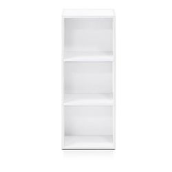 3-Tier Open Shelf Bookcase White