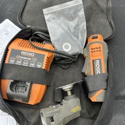 Rigid Multi Tool With 2 New Batteries And New Accessories