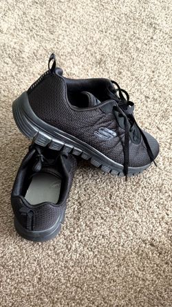 Skechers Black Lace-Up Sneakers