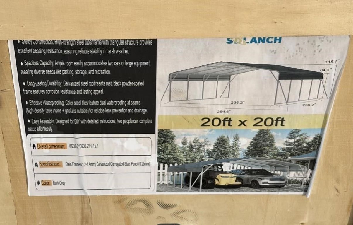 New Galvanized Metal Garages Sheds & Carports