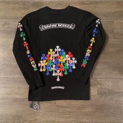 Chrome Hearts matty long sleeve shirt in black and multi-colours #ChromeHearts
