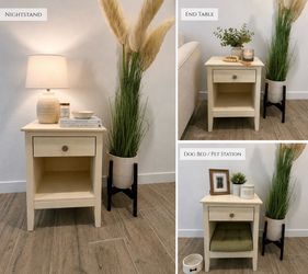 Multi Use Nightstand | End Table | Pet Bed Station