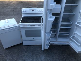 Side by side kitchen appliance sets