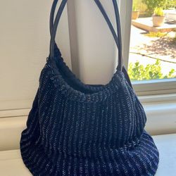  Ricki  Designs Sequin Knit Blue Bag 