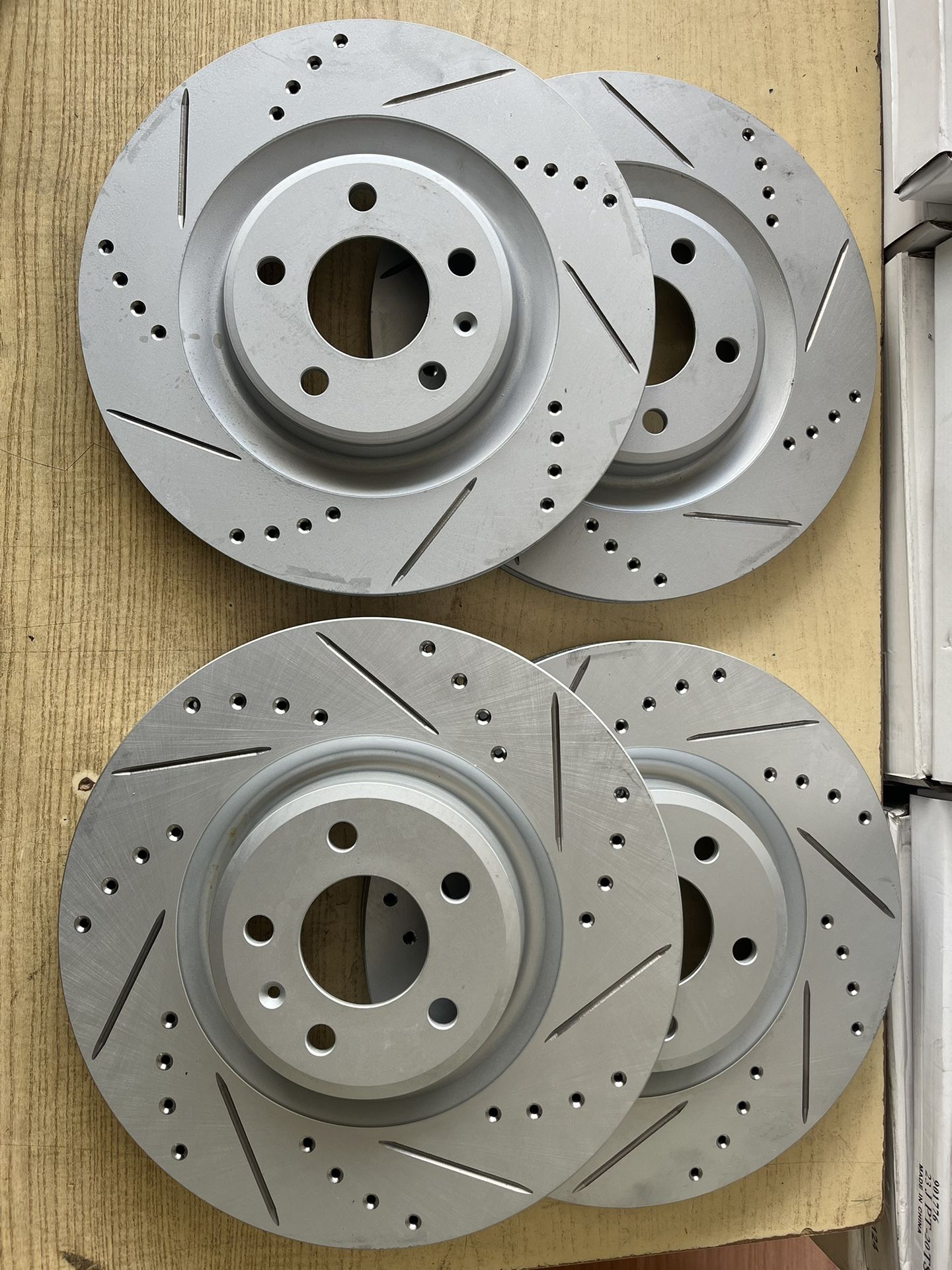 Audi S5 12–17 Front & Rear Drill Slot Rotors Brake pads