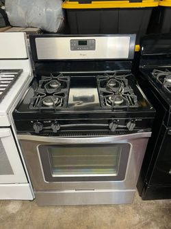 Whirpool Gas Stove 4 Burners oven working Everything perfect condition 👌