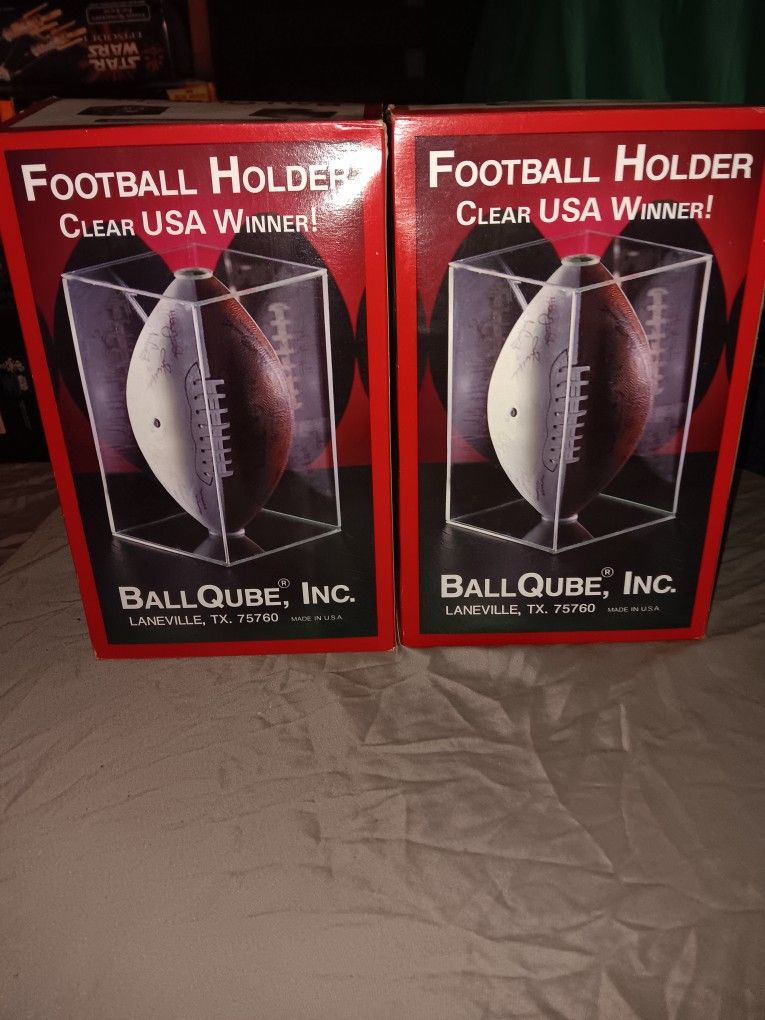 Football Display Cases (2)