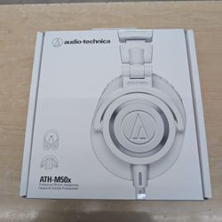 Audio-Technica ATH-M50X Headphones, White